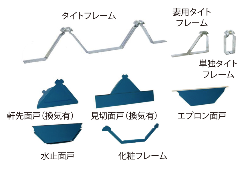 Hルーフ500 の標準部品